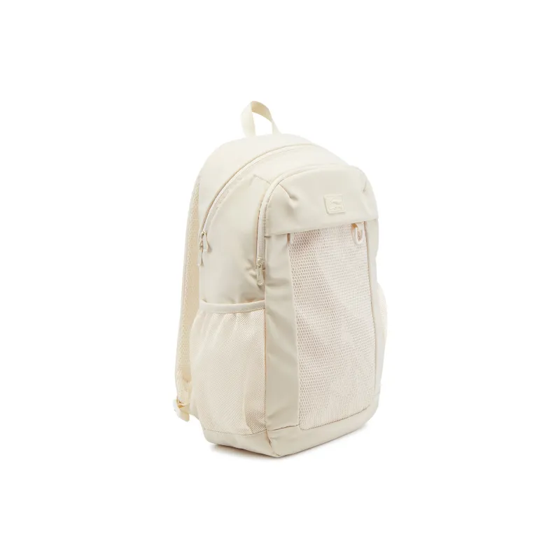 LiNing Sports Life Collection Polyester Backpack Unisex Eggnog Cream Gray-2