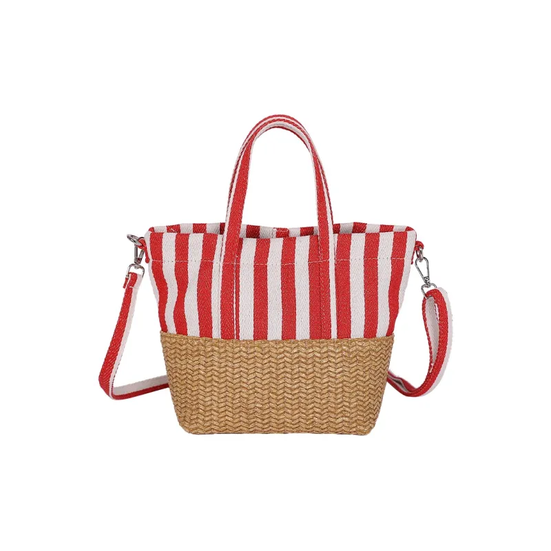 Debecca Canvas Handbag Regular Women's Blue/Red-5