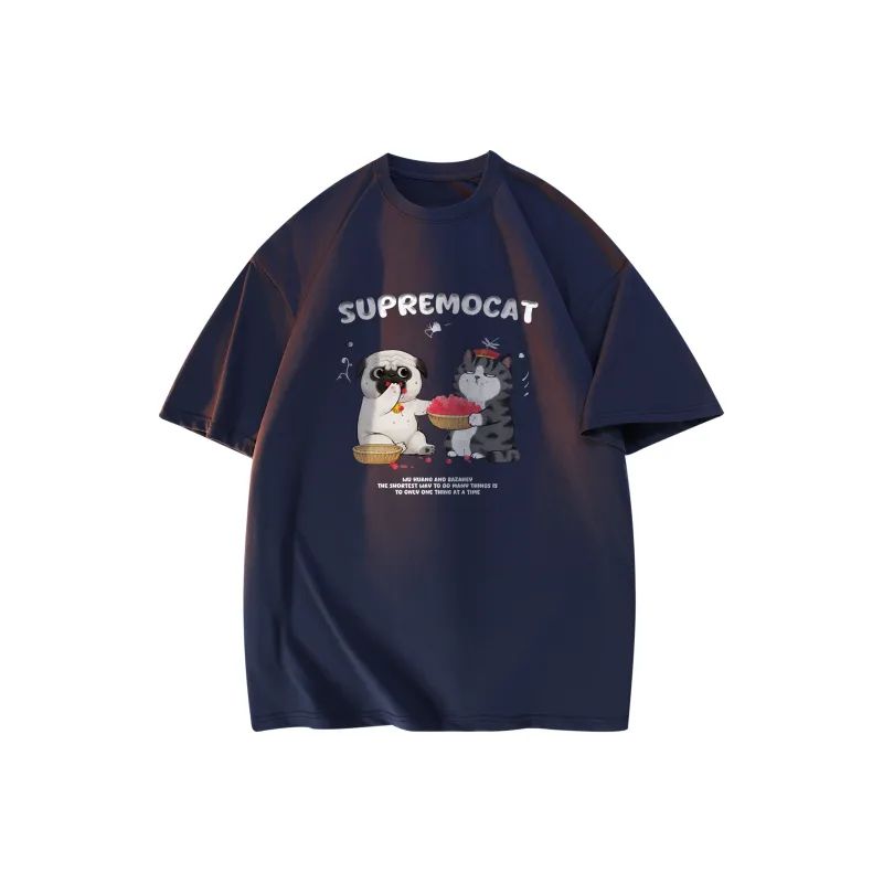 Supremo Cat T Shirts Unisex-6