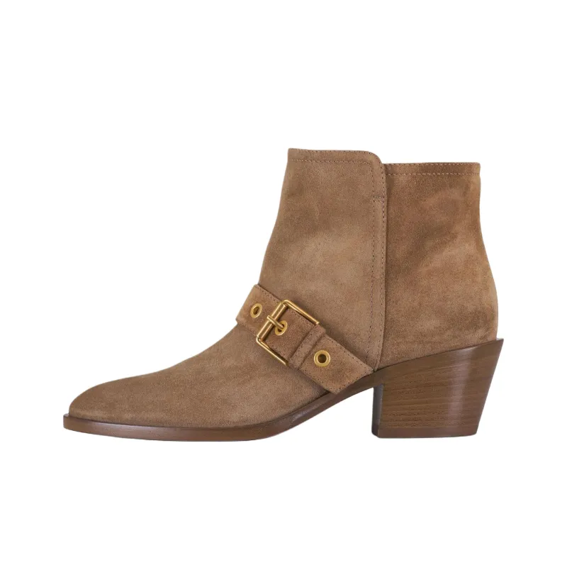 GIANVITO ROSSI Moto Ankle Boots 4.5cm Women's Brown-0