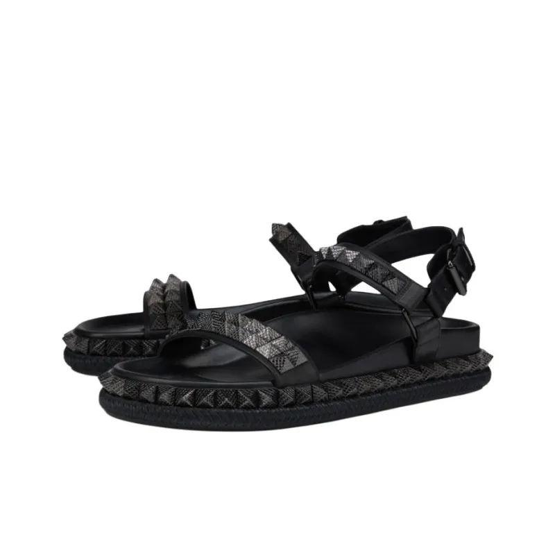 CL Pyrabizz One Strap Sandals Women's Black-2