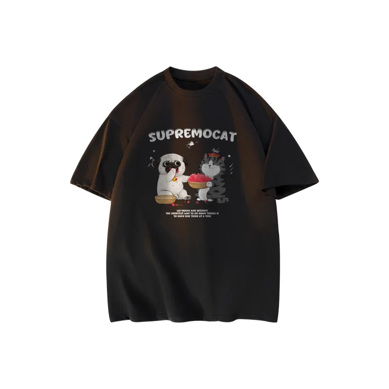 Supremo Cat T Shirts Unisex-2