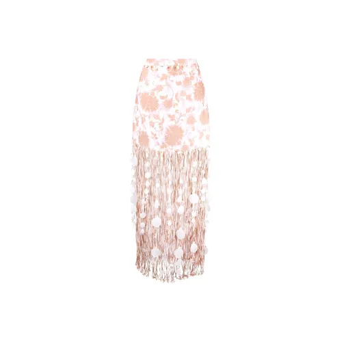 Zimmermann Postcard Fringed Skirt