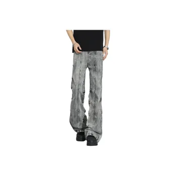 Menglaini Jeans Unisex Gray