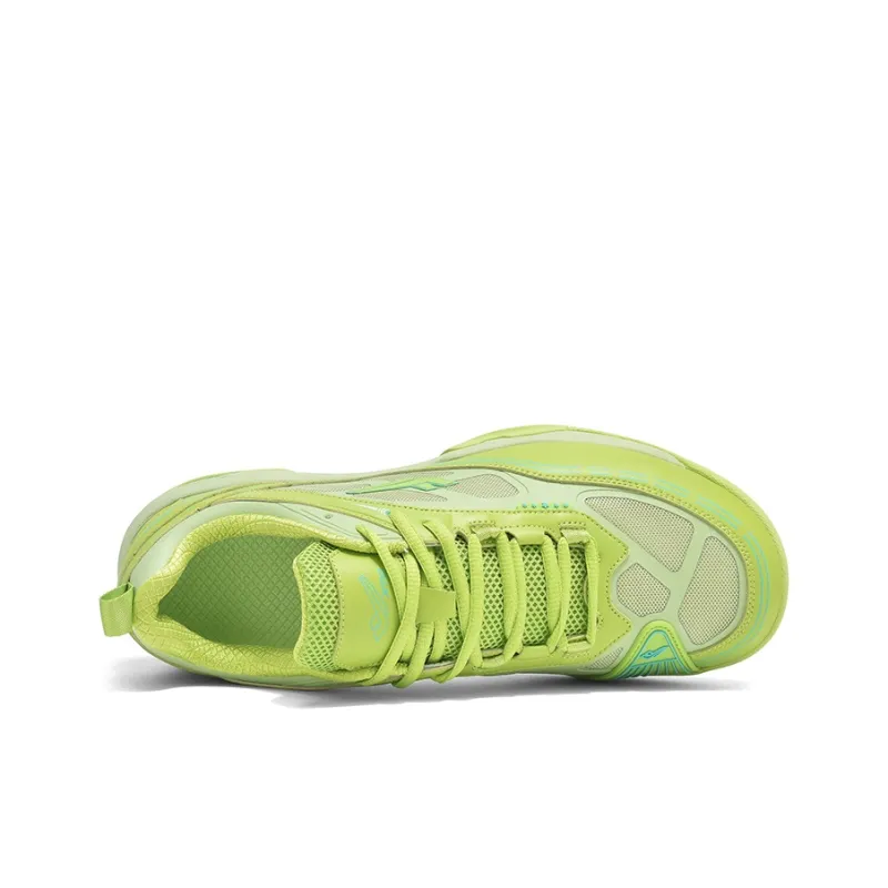XPD Cushioning, Slip Resistant, Abrasion Resistant, Breathable, Support Low Top Tennis Shoes Unisex Green-4