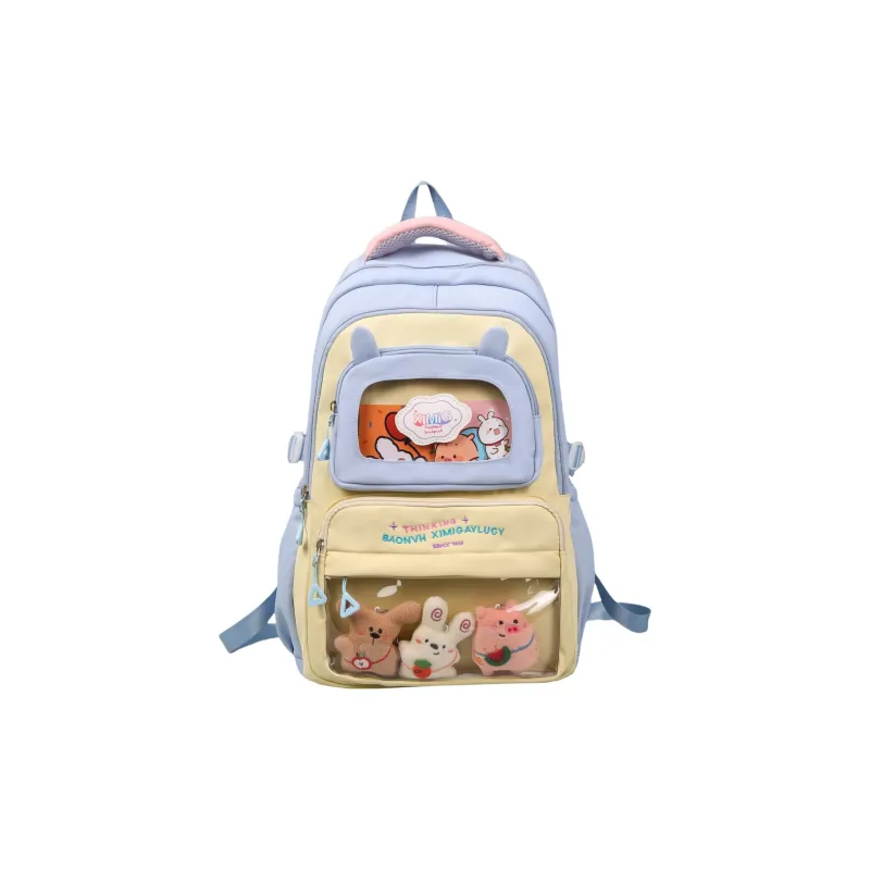 DALO Nylon Backpack Women's Multicolor-5