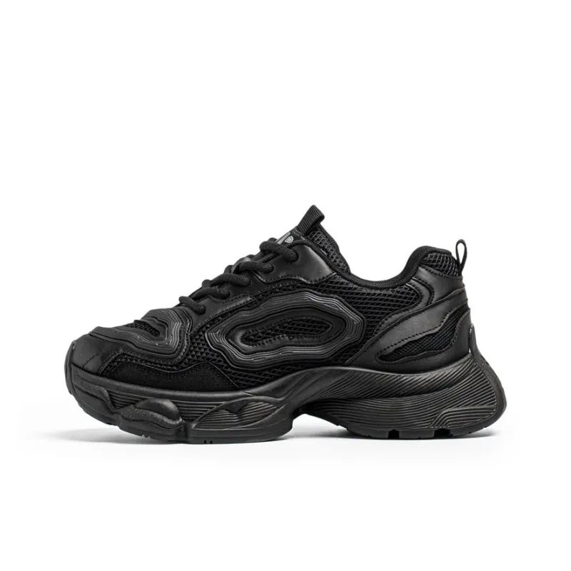JANECO Slip Resistant, Abrasion Resistant, Breathable Low Top Chunky Sneakers Men's-0