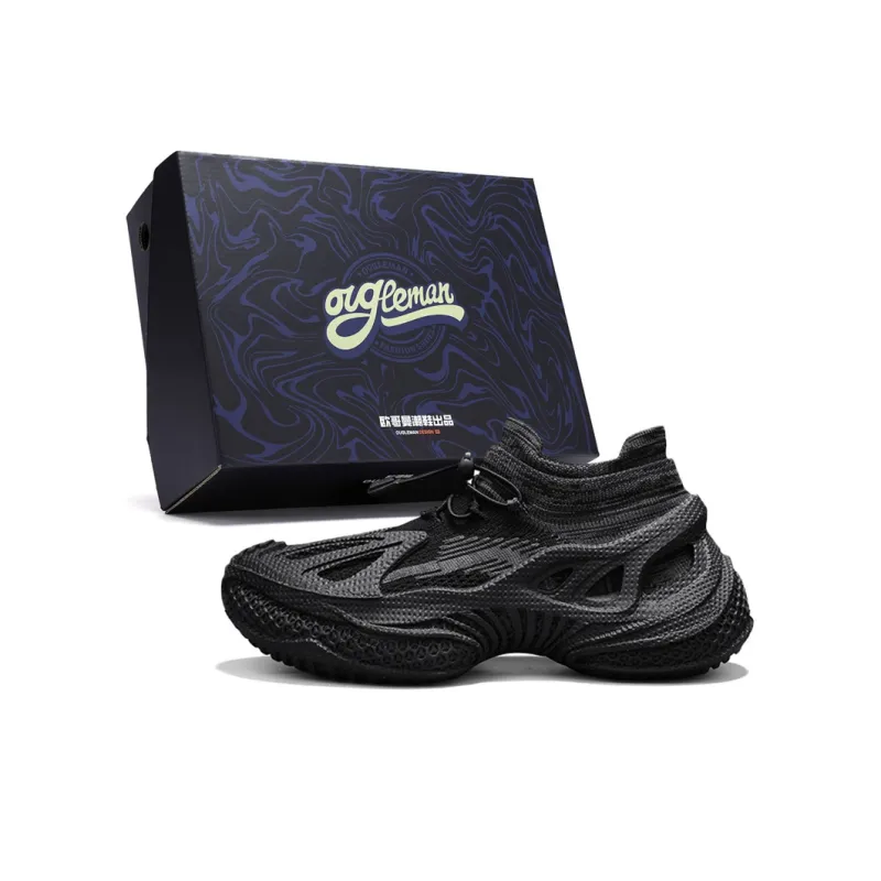 OUGLEMEN Slip Resistant, Abrasion Resistant, Breathable, Lightweight, Height Increasing Low Top Casual Shoes Men's Box-3