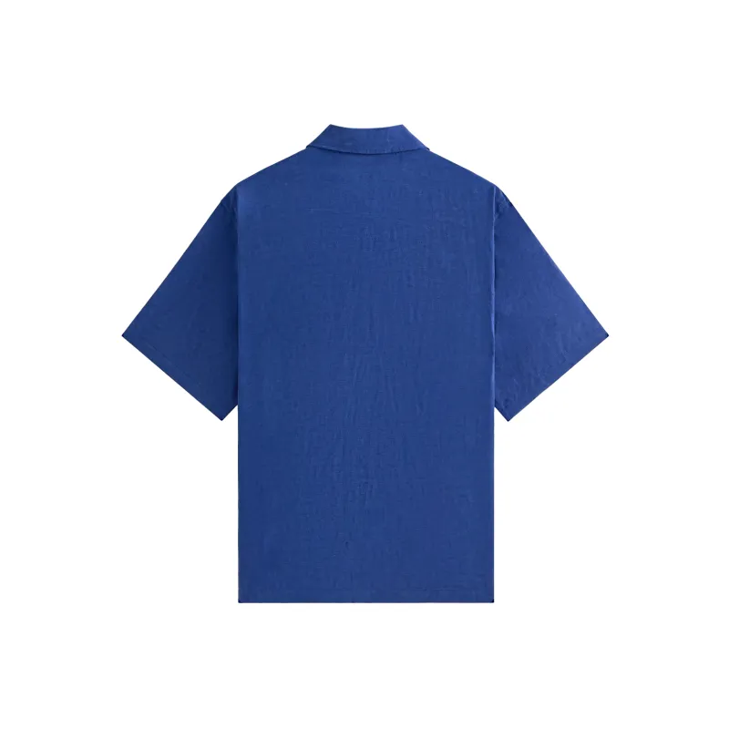 KITH Cupro Linen Short Sleeve Boxy Collared Overshirt-1