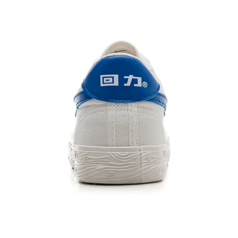 Warrior Lightweight, Breathable, And Supportive Low Top Skateboard Shoes Unisex White Blue-3