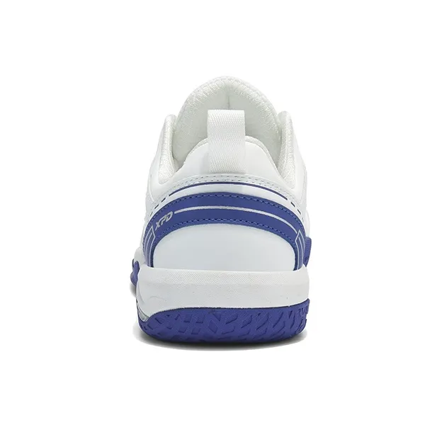 XPD Cushioning, Slip Resistant, Abrasion Resistant, Breathable, Support Low Top Tennis Shoes Unisex White Blue-5