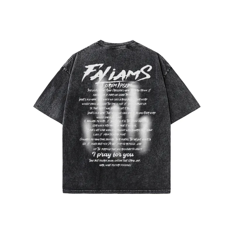 FALIAMS T Shirts Unisex Black-1