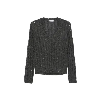 Brunello Cucinelli SS25 Sweater Women's Gray