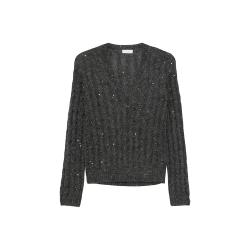 Brunello Cucinelli SS25 Sweater Women's Gray