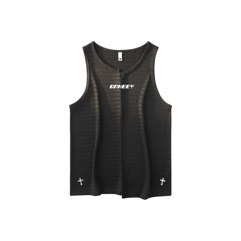 Qnxeey Tank Tops Unisex-0