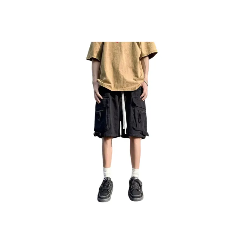 TONYBEAR Casual Shorts Men Black-0