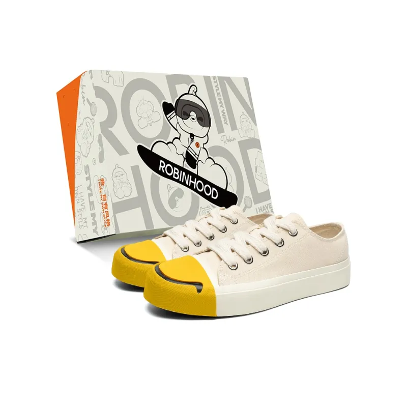 ROBINHOOD Abrasion Resistant, Lightweight, And Breathable Low Top Canvas Shoes Men's Box Included-7