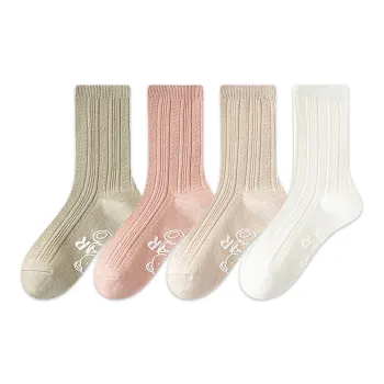 AUGUST Mid Calf Socks Women's 4 Pack