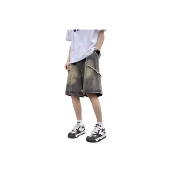 TONYBEAR Denim Shorts Men Vintage