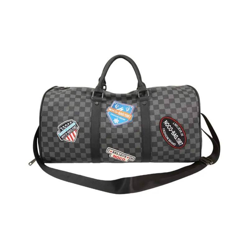 Moonshine PU Travel Bag Unisex Black/Brown-0