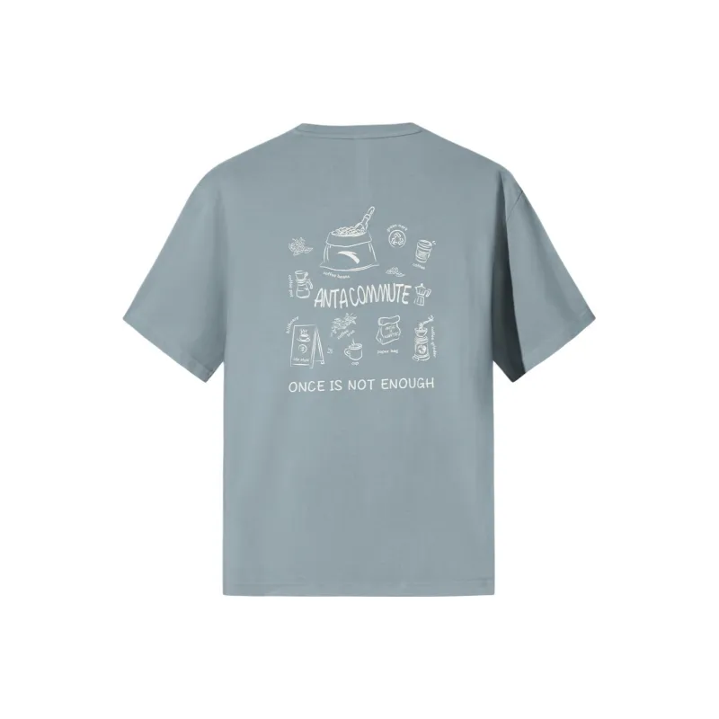 Anta Variety Training Collection T Shirt Men's Sunny River Blue-1