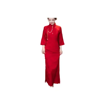 MDEHT Cheongsams Women's Red