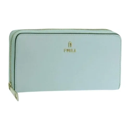 Furla Leather Wallet Women's Light Green