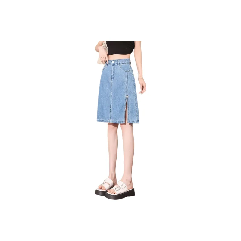 Tonlion Denim Short Skirts Women's-0