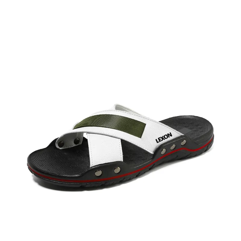LEXON Rubber Sole Odor Resistant Slide Slippers Men's-5