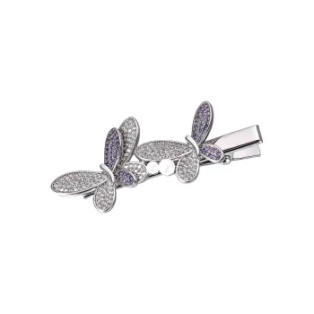 Cercoo Copper, Synthetic Cubic Zirconia Hair Clips Women's