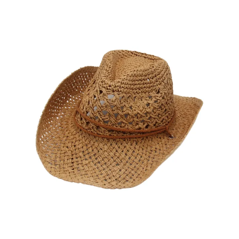 BOOLFEN Straw Woven Bucket Hats Unisex-0