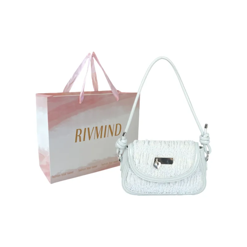 RIVMIND Composite Leather Crossbody Bag, Shoulder Bag Women's Blue-0