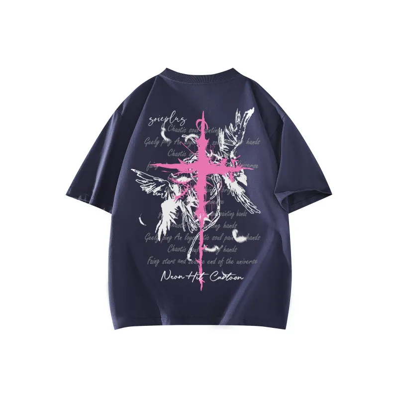 SOIE T Shirts Unisex Navy Blue-0