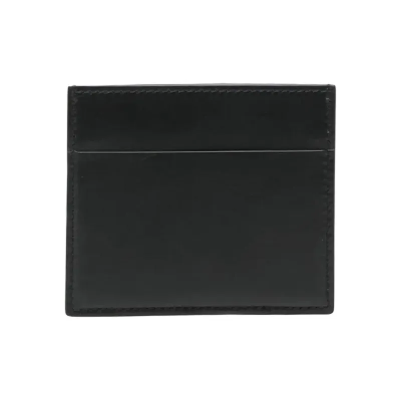 RICK OWENS/RO Leather Card Holder Men's Black-1