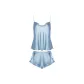 Gray Blue Swing Neck Style[Camisole+Shorts]