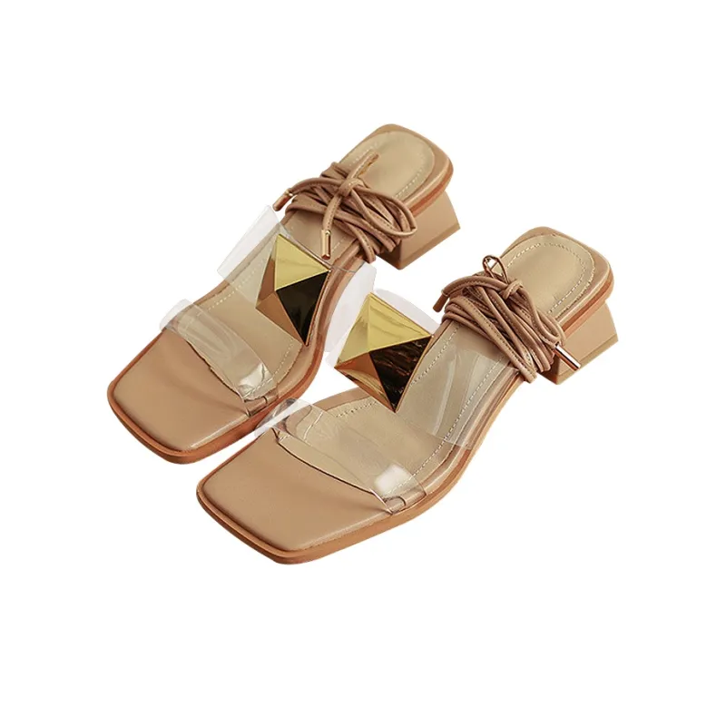 MCKP Roman Sandals Women's Apricot-1