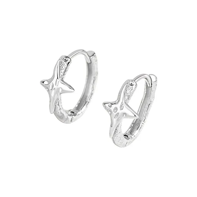 RUOK 925 Sterling Silver Earrings Women's-0