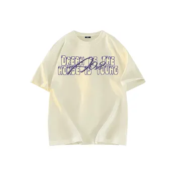 A02 T Shirts Unisex Light Beige Apricot