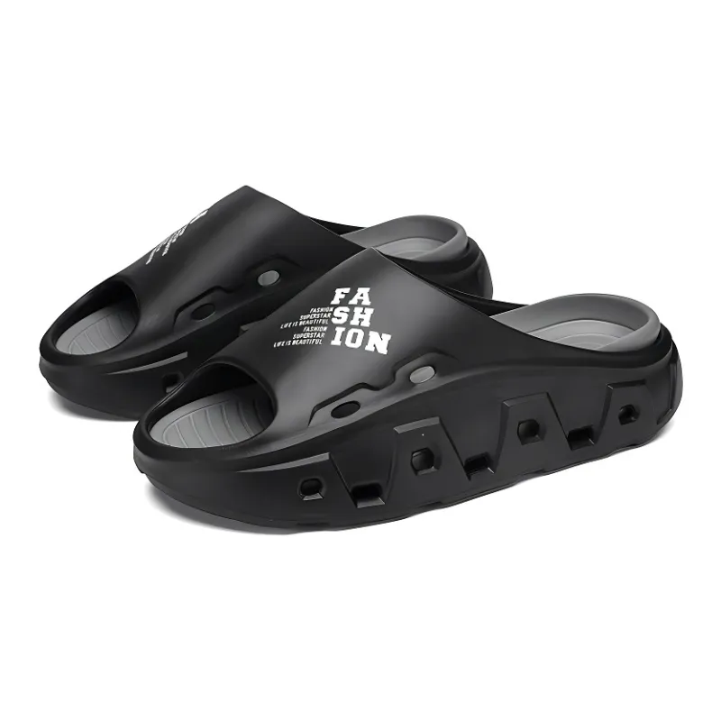 Darcy Sen Slippers Black Gray/Light Green/Khaki White/White Black-72