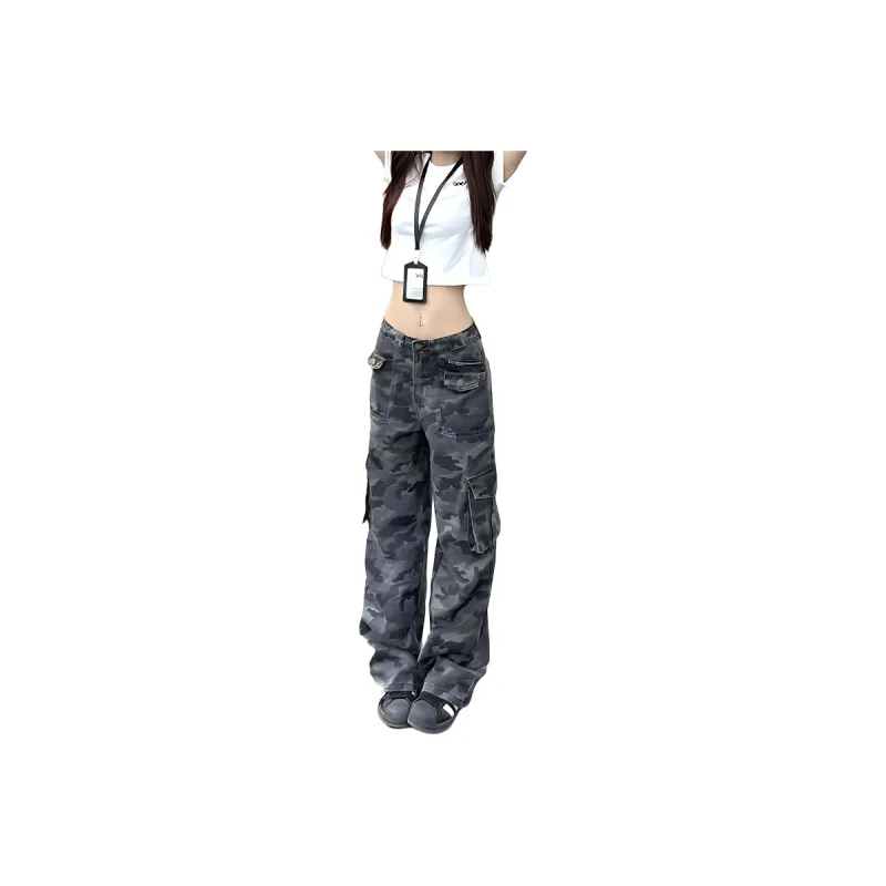 Shuhao Bai Cargo Pants Women's Camouflage-0