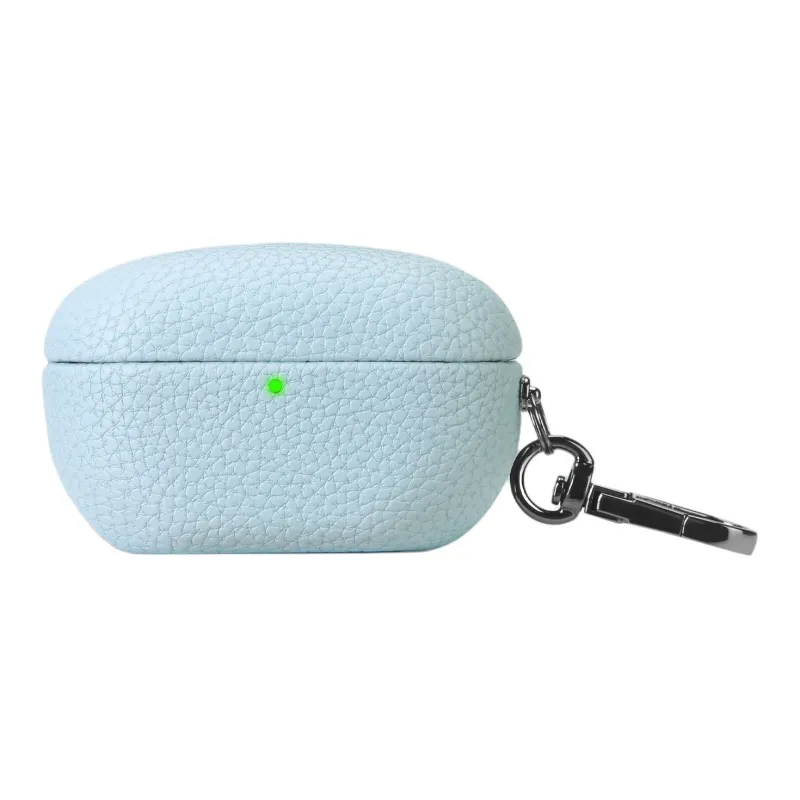 NUOQIXIN Compatibility SONY WF 1000XM5 Litchi Grain Fabric+PC Litchi Grain Impact Resistant Headphone Cases-28