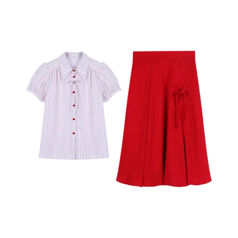 PZGE Two Piece Skirt Sets Women's-0