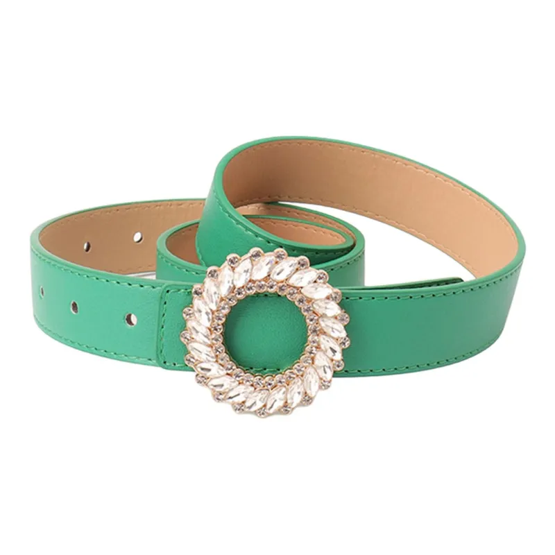 JEANSWEST PU Leather Belts Women's 2.8CM-12
