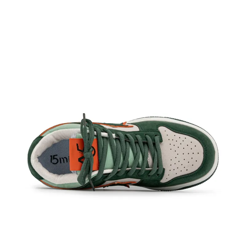 15 MINS Slip Resistant Shock Absorbers Low Top Skateboard Shoes Unisex-8