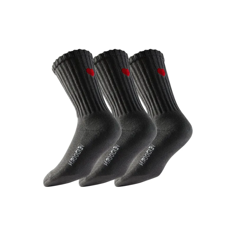 VEIDOORN Knee High Socks Unisex 3 Pack-2