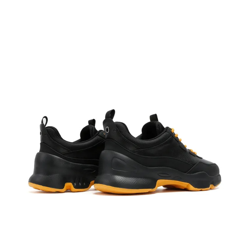 Kemaron Men's Casual Shoes Men Low Top Black Yellow/Black-4