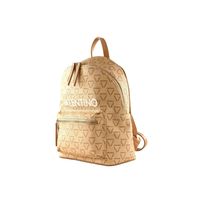 Valentino Polyurethane Backpack Women's Beige-1