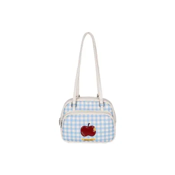 RIVMIND PU Shoulder Bag Women's White/Black/Pink
