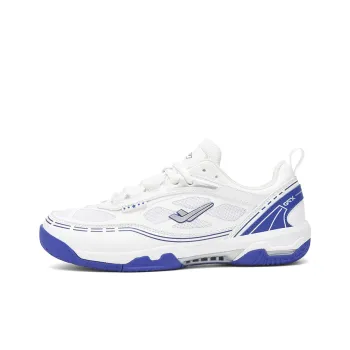 XPD Cushioning, Slip Resistant, Abrasion Resistant, Breathable, Support Low Top Tennis Shoes Unisex White Blue