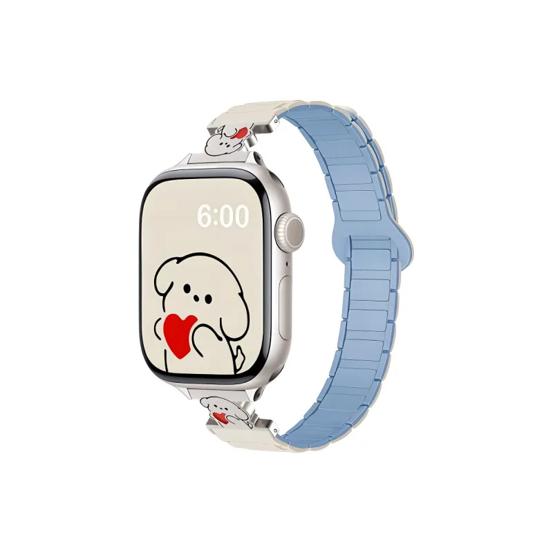 KVZUVUU Apple Compatibility Watch Band Silicone Material-1